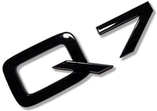 MCK Auto - Q7 Schwarz glänzend vorne hinten Kotflügel schwarz Badge Logo Stiefel Emblem Aufkleber Tuning