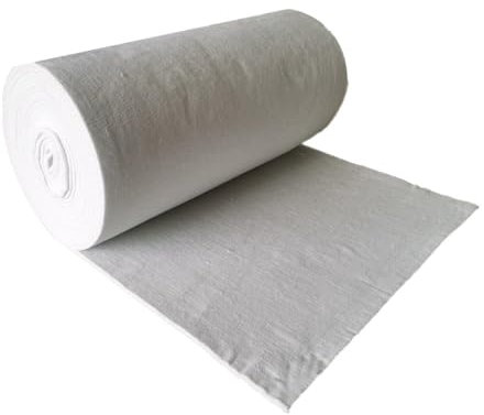 500cm Feuerfeste Isolierdecke, Fiberglas matte Hochtemperatur Isolierung Feuerfestes Material Baumwolldecke Isolationsbaumwolle(500X100X2cm/196.8x39.3x0.8)