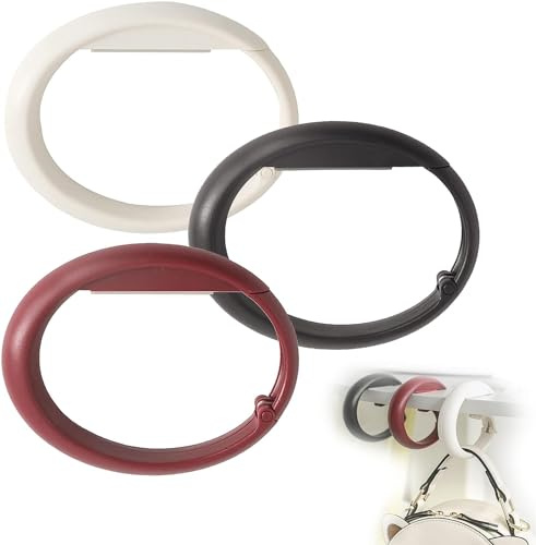 Norhogo 3 Stück Handtaschenhalter Taschenhalter für Tisch, Tragbare Tisch Tasche Halter Faltbarer Handtaschenhaken für Tische Faltende Geldbörse Haken für Damen von Cafés Restaurants