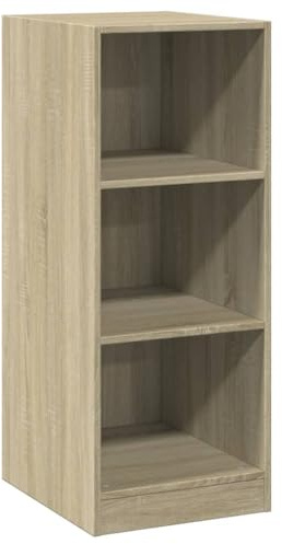 vidaXL Garderob sonoma-ek 48x41x102 cm konstruerat trä, hatthyllor, klädstång, klädförvaring, klädskåp, klädstänger, jackhängare, garderob, garderober