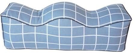 Weppduk Almohadas de elevación de piernas, cojín curvado para reposapiernas, almohadas cómodas para dormir | Almohada multifuncional de apoyo para las rodillas | Cojín de apoyo para reposapiés para