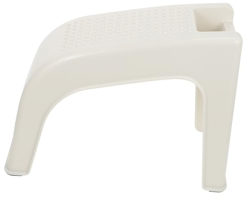 CANIGHT Reposapiés De Baño Antideslizante para Pedicura Banco De Salón De Uñas Soporte De Plástico Multifuncional y Ligero Color Beige