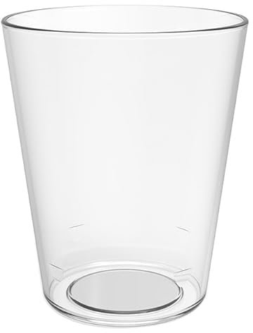 Monouso | 8 Vaso de Plástico PP Reutilizable 330 ml Ø 78 mm | Resistente y Ligero | Ideal para Cerveza, Eventos y Catering Profesional | Pack de 8 Unidades