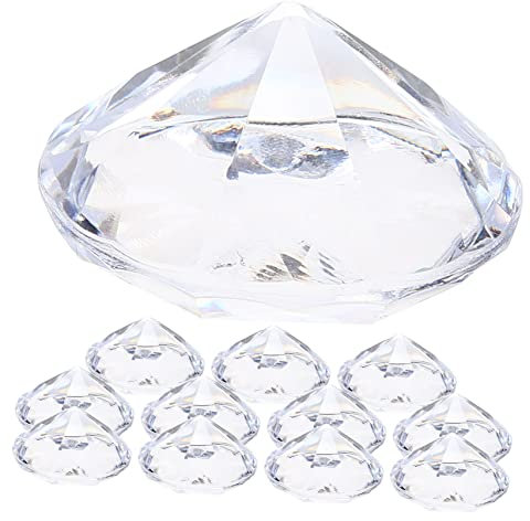 OFFSCH 12stücke Teiliges Diamant Tischkartenhalter Für Hochzeiten Partys Tischnummern Und Fotoanzeige Transparent Elegantes Design Für Dekoration Und Erinnerungen