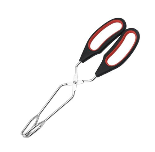 XUMKFJRE Kaminzange Grill-Werkzeuge, Grill-Scherenzange, Grillzange, Langer Griff, Schere, Feuerstellenzange, Kaminzange(24cm)