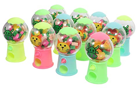 VICASKY 12pcs Small Rubber Machine Automatic Kitchen Soap Dispenser Claw Machine for Erasers Puzzles Puzzles Mini Puzzles Christmas Puzzles for Plastic