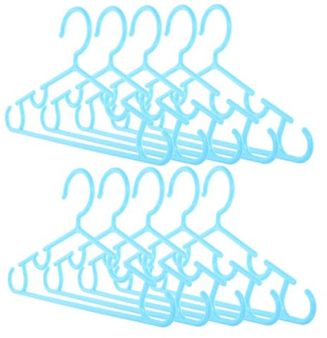 HOMOCONO 10stücke Kleiderbügel Aus Kunststoff Für Junge Mädchen Wiederverwendbar Glatte Oberfläche Für Kinderkleidung Zum Trocknen Und Aufbewahren Langlebig Und Platzsparend