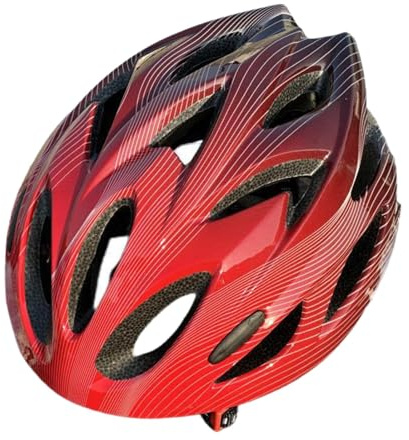 predolo Casque de Vélo pour Enfants, Casque de Sport 52 Cm-58 Cm, Casque de Vélo de Route, Casque de Vélo pour l'escalade, Le Roller, L'extérieur, Rouge