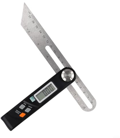 Righello angolare digitale per marcatura e misurazione accurate, goniometro in acciaio inox per professionisti della lavorazione del legno