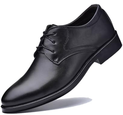JHYUUKAU Oxford Homme Lacets Derby Dressing Chaussure Urban Habillées