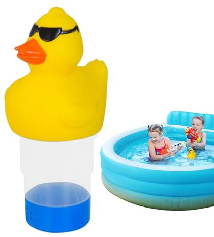 Dosierschwimmer Pool, Chlor Schwimmer Ente, Verstellbar Pool Chlor Passend Für 3“ Und 1” Chlortabletten, Für Whirlpools, Schwimmbäder, Spa-Desinfektions, Wasserpark, Ozeanarium