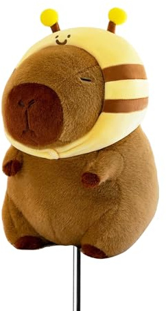 RLOMUTE Capybara Couvre-tête de golf – Animaux mignons adorables – Accessoire de golf amusant – Convient aux clubs de golf Hybird/Fairway Clubs de golfeur pour hommes, enfants, garçons et filles