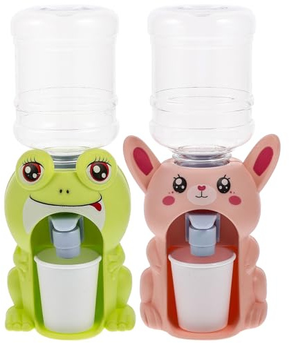 Gogogmee 2 Mini Dispensadores de Agua, Juguete de Simulación Divertido, Tamaño Pequeño, Plástico Seguro, Set de 2 Unidades, Adecuado para Juegos de Cocina y Desarrollo Infantil