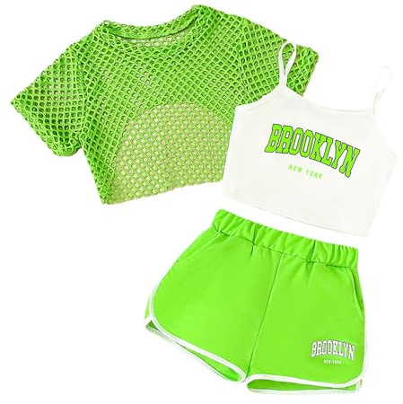 Genérico Ropa infantil para niñas camiseta sin mangas y pantalones sueltos Verano Conjunto de Chaleco 2 piezas deportiva informal moda Ideales días calurosos