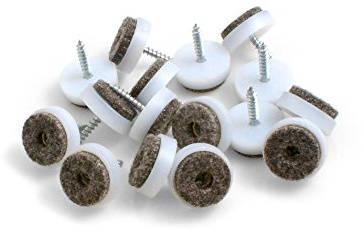 16 Filzgleiter Möbelgleiter Stuhlgleiter Bodenschutz 20mm zum Anschrauben von Design61