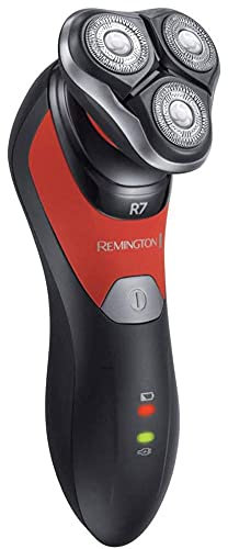 Remington Elektrischer Rasierer Herren R7, Nass- & Trocken-Rasierapparat, Lithium Akku, Präzisionstrimmer, Aufbewahrungstasche (XR1530 Rotationsrasierer)