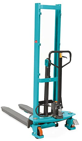 Ameise Hydraulik-Stapler | 1,6m Hubhöhe | 1,0t Tragkraft | 1.100mm Gabellänge | 1-fach-Teleskop-Hubgerüst | Hochleistungs-Hydraulikpumpe | Hochhubwagen manuell | Handstapler