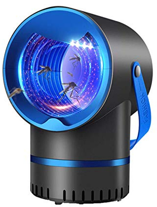 Elektrischer Mückenvernichter, UV Insektenvernichter, USB Mückenlampe Geräuschloses Mückenfanggerät, Insektenfalle Moskito Killer Lampe Fliegenfänger für Kinderzimmer, Schlafzimmer, Büro - Blau