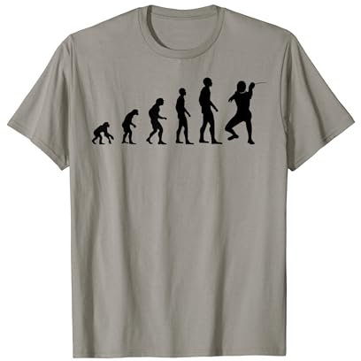 Fechten Fechter Lustige Evolution Fechtkampf Fechtduell Fun T-Shirt