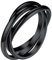 Bestyle 3er Ring Edelstahl Wickelring Damen Rolling Rings Fingerring Ehering Verlobungsring Ring Für Frauen Schwarz 57(18.1)