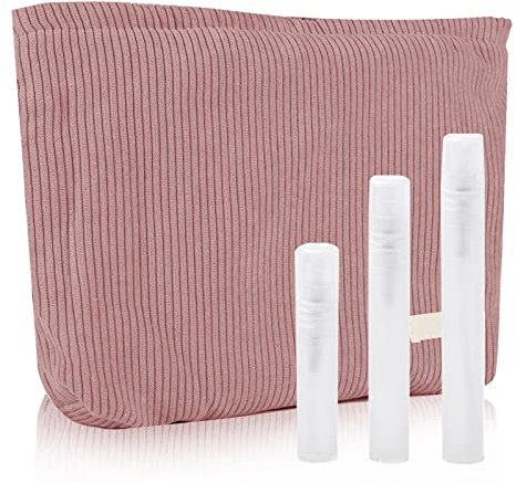 BSITSSS Kosmetiktasche Beauty Tasche, Reise Cosmetic Bag mit 3 Reiseflaschen, Multifunktionaler Kulturtasche Waschtasche Travel Bag Beauty Case für Reisen Kinder Frauen Mädchen Damen