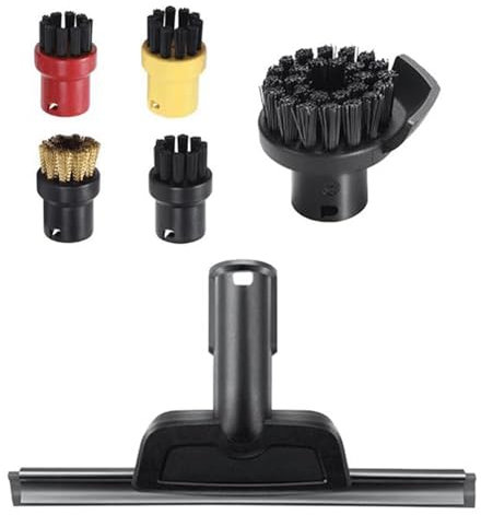 PRIMUZ Brosse Ronde de buse de fenêtre Compatible avec Karcher SC1 SC2 SC3 SC4 SC5 Compatible avec Les Accessoires de pièces de brosses de balayeuse de Nettoyeur à Vapeur