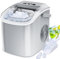 Petite Machine Glacon de Comptoir Machine à glaçons Portable avec Poignée 9 Glaçons prêts en 6 minutes Ice Maker Machines Auto-nettoyantes Machine a Glacons pour la Maison