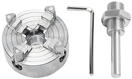 SRMAN Mini-Drehfutter-Set, Z011A Verlängerung Vierbackenfutter und Verbindungsstangen-Set, elektrisches Bohrfutter