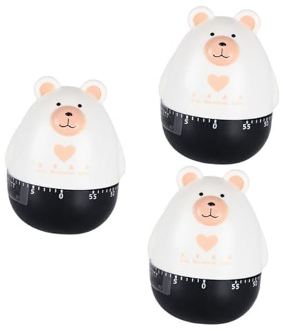 TOPBATHY 3 Pz timer meccanico timer per le uova timer da cucina per cucinare time management egg timer mini cuociuova arredamento della cucina contaminuti per bollire le uova numero