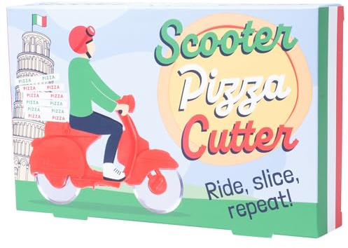 Fizz Creations Scooter Pizza Cutter, Novelty Kitchen Gadgets