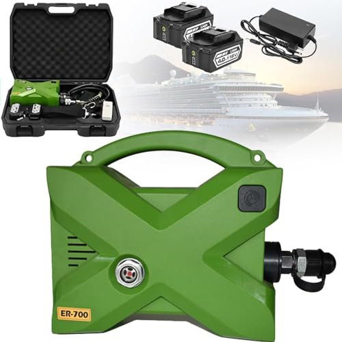 DPQYJPP Pompa idraulica elettrica Centralina idraulica 70Mpa 10152psi Pompa idraulica Portatile a Doppio Effetto con Telecomando, Funziona con punzonatura