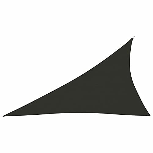 qohoio Sonnensegel Oxford-Gewebe Sonnensegel Terasse Markise Sonnenschirm Terrasse Dreieckig 3x4x5 m Anthrazit
