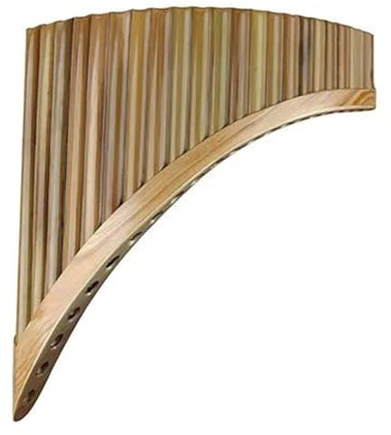 Panflöte aus Bambus 22 Pfeifen Panflöte C-Tonart Panflöte Traditionelles chinesisches Musikinstrument Holzblasinstrument Natürliche Bambus-Panflöte(22-RIGHT-C)