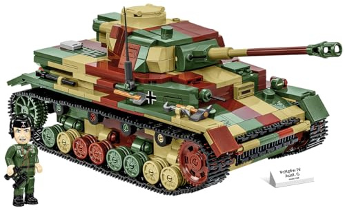 COBI Historical Collection WWII PzKpfw IV AUSF. G Tank, Grau Oder Silber