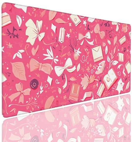 Tappetino per Mouse da Gaming, Tappetino Mouse Pad XXL Grande, Mousepad con Impermeabile e Antiscivolo, Lavabile Sottomano Copri Scrivania Ufficio Casa, Tappetini Tappeto Mouse Mat 1200x600x4mm Book