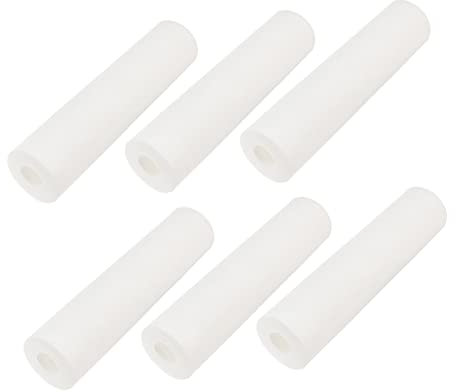 SHINEOFI 6 Pezzi Elemento filtro dell'acqua filtri per sedimenti di filtraggio dell'acqua rubinetto del filtro dell'acqua della casa cotone