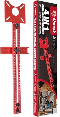 Upgraded Router Milling Groove Bracket,Adjustable Cabinet Template Tool,Cabinet Hardware Jig, Router Jigs for Woodworking