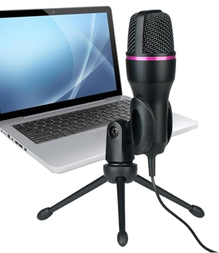 ccuzs Streaming USB Microphone Desktop USB Microphone | Smart Noise-Canceling Electronic Accessory for Voice Call Remote Video Conferencing Game Voice Recording
