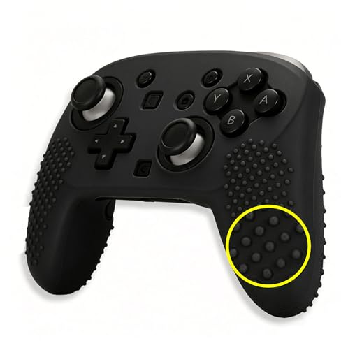 RDFJ Protective Case Compatible with Nintendo Switch 2 Pro Controller, Soft Silicone, Anti-Scratch, Shockproof (Black)
