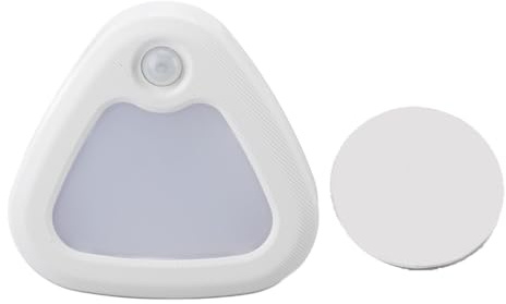 LIYJTK Luz del sensor de movimiento LED luz nocturna 1.5W 60lm 5m Detección de 120 grados Lámpara nocturna de movimiento de duración de 20s para el hogar (6000k blanco)