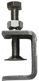 Morsetti di fissaggio per cassetti, clip in acciaio inossidabile 304, morsetto a C regolabile, morsetto quadrato per tubi in acciaio, bullone esagonale, supporto fisso da scrivania (A3-40 mm)