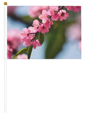 Flores de cerezo rosas, 1 impresión, conveniencia, bandera, versátil, mástil, fiestas, desfiles, decoraciones de día festivo