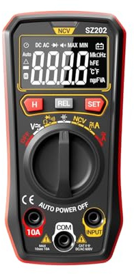 Auto Ranging Digital Multimeter Car Battery Electric Tester Intelligent Digital Tester Easy to Carry Device for Electricians High Precisions Voltage Measurement Tool