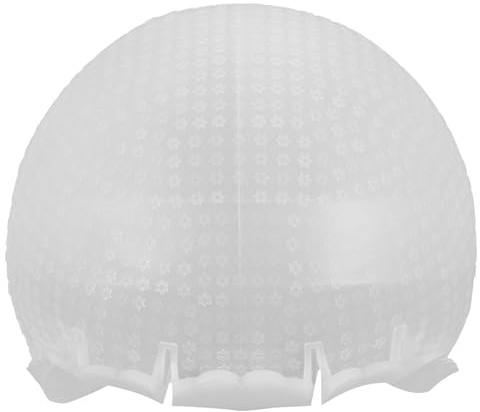 Cuffia in Silicone per Tintura Chioma con Fori, Motivo a Stelle Bianche | Riutilizzabile, Morbida e Versatile, per Trattamenti Olio e Routine Cura Chioma, Accessorio Pratico