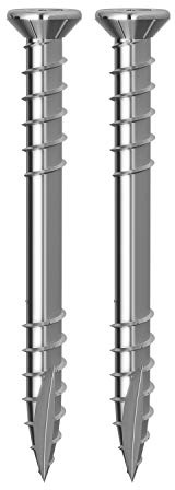 Belko Terassenschrauben Edelstahl A2, 5,0 x 80-500 Stk, JD Plus T25, inkl. TX25 Bit, Senkkopf Rostfrei Stainless Steel
