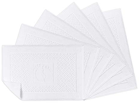 ASTREA TEXTILES Tappetino da bagno per bagno, 100% cotone, set di 6 pezzi (Feet)