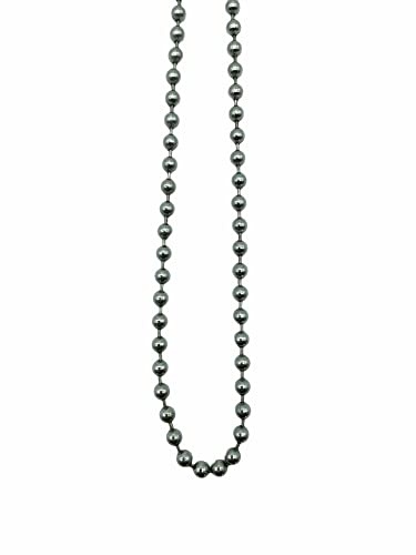 Premium Roller Blind Chrome Beaded Pull Chain - Continuous Loop (75cm Drop, Chrome)
