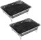 2 griglie in alluminio completamente usa e getta, con carbone e accendifuoco in alluminio, picnic, barbecue, campeggio, monouso, per picnic