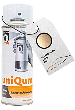 uniQum Autolack Spraydose fürs Auto für VOLKSWAGEN GOLD E1V Autolack Reparatur 400 ml