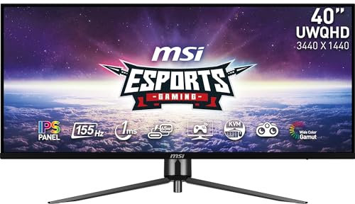 MSI MAG401QR - écran gaming 40'' UWQHD - dalle IPS 3440 x 1440, 155 Hz / 1ms, VESA - DisplayPort 1.4a, HDMI 2.0 & USB Type C